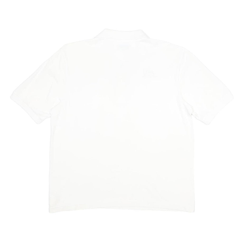 KAPPA Mens White Cotton Polo Shirt L Logo Short Sleeve Basic Casual