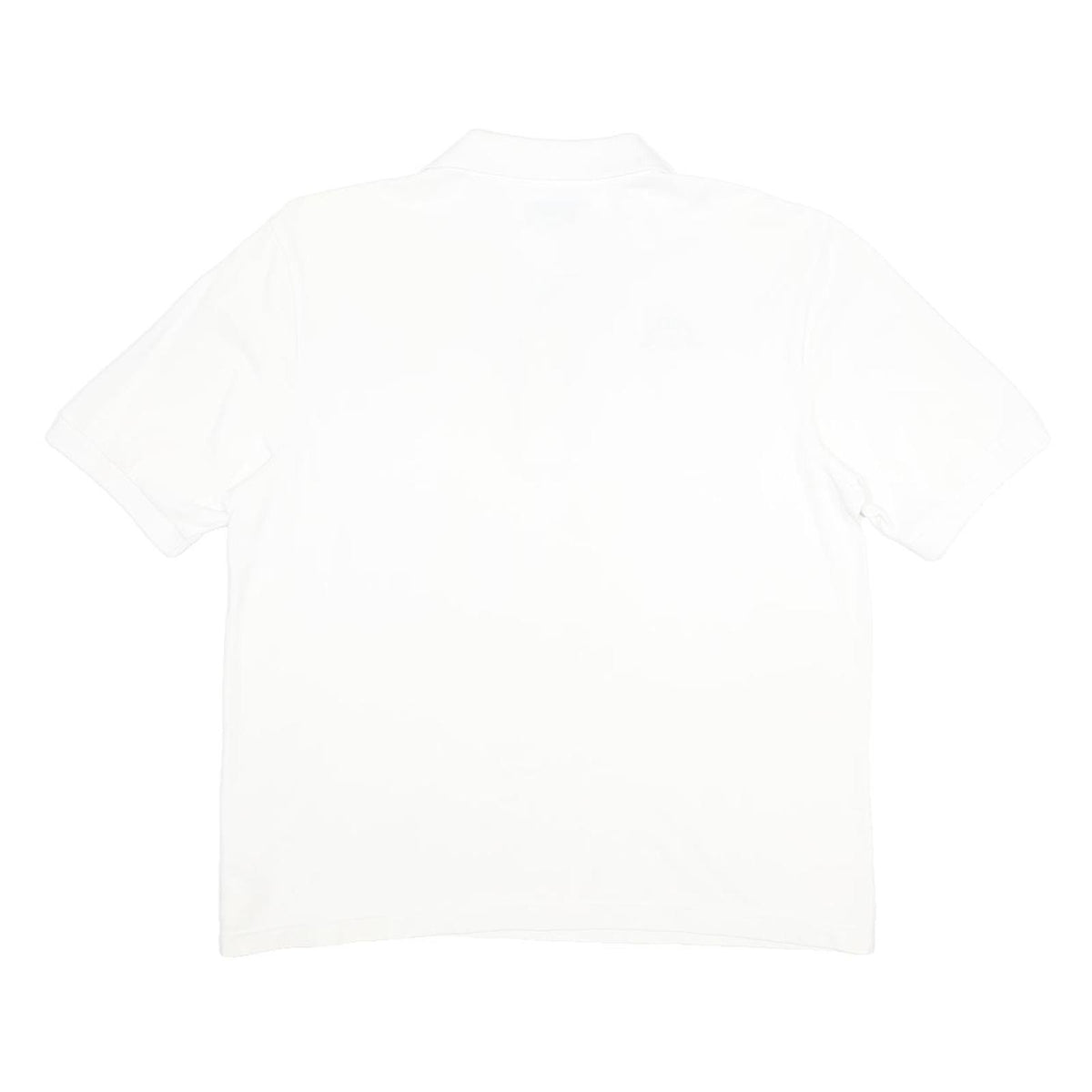 KAPPA Mens White Cotton Polo Shirt L Logo Short Sleeve Basic Casual