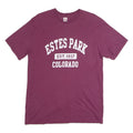 DIMCO APPAREL Estes Park Colorado Mens T-Shirt Maroon USA Crew Neck XL