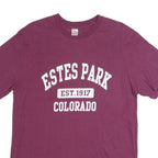 DIMCO APPAREL Estes Park Colorado Mens T-Shirt Maroon USA Crew Neck XL
