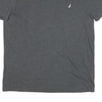 NAUTICA Mens Grey V-Neck T-Shirt 2XL Cotton Blend Casual Summer Wear