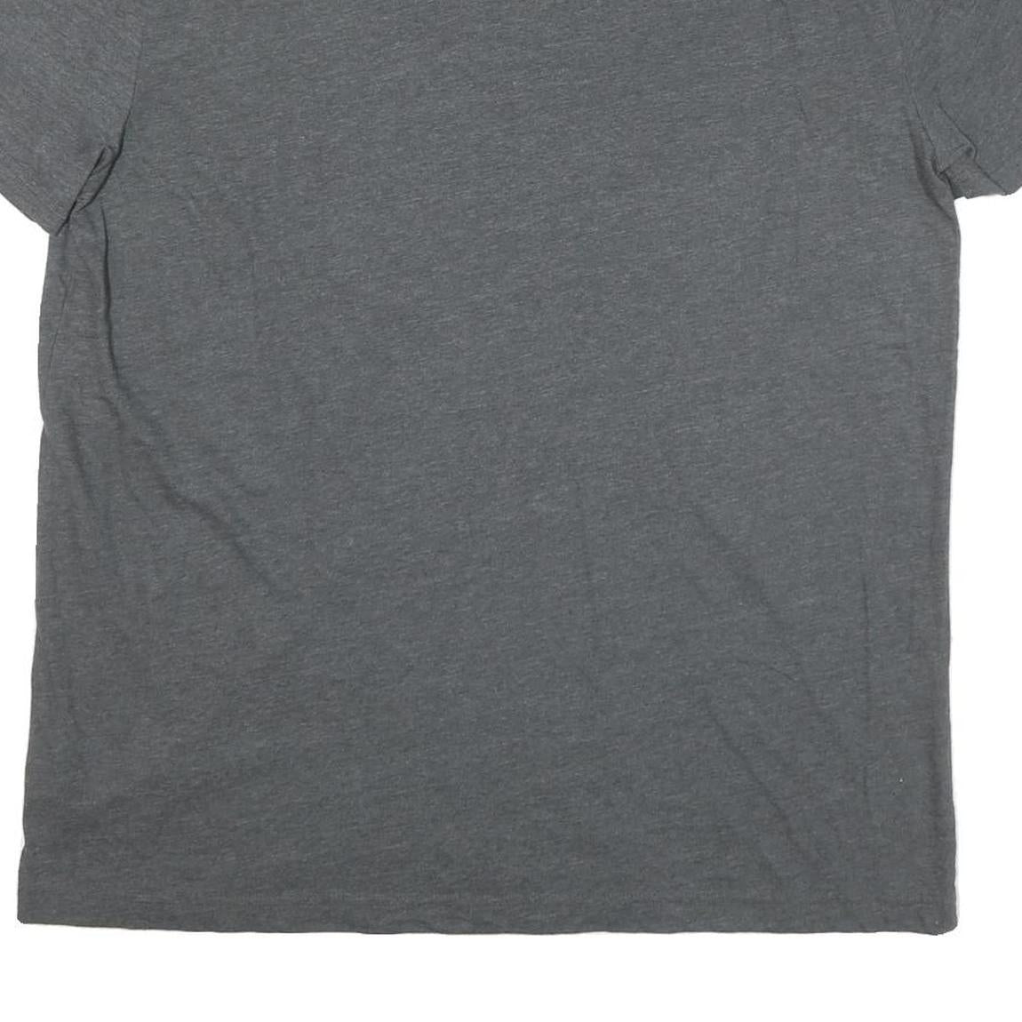 NAUTICA Mens Grey V-Neck T-Shirt 2XL Cotton Blend Casual Summer Wear