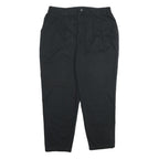 LEE Womens Cotton Black Regular Fit Straight Leg Trousers W34 L30 Comfortable