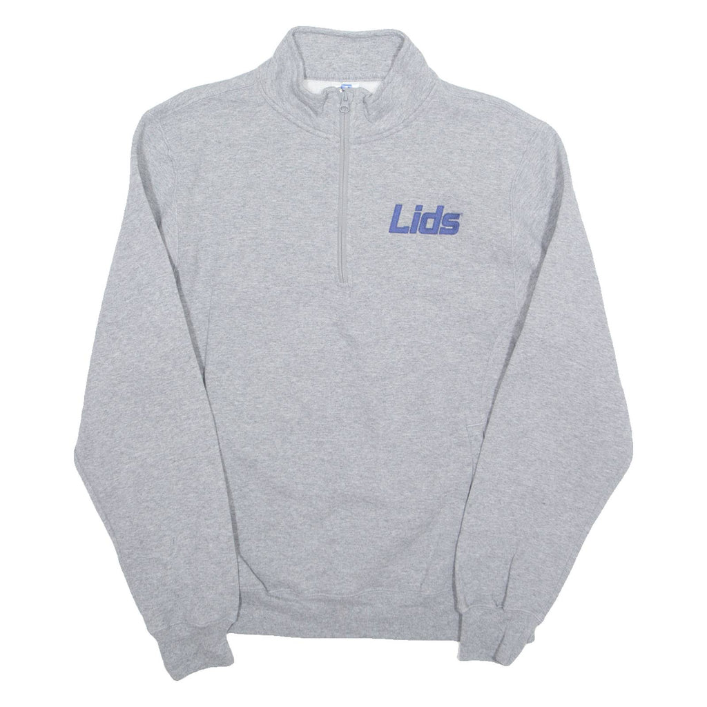 RUSSELL ATHLETIC Mens Sweatshirt Grey 1/4 Zip M