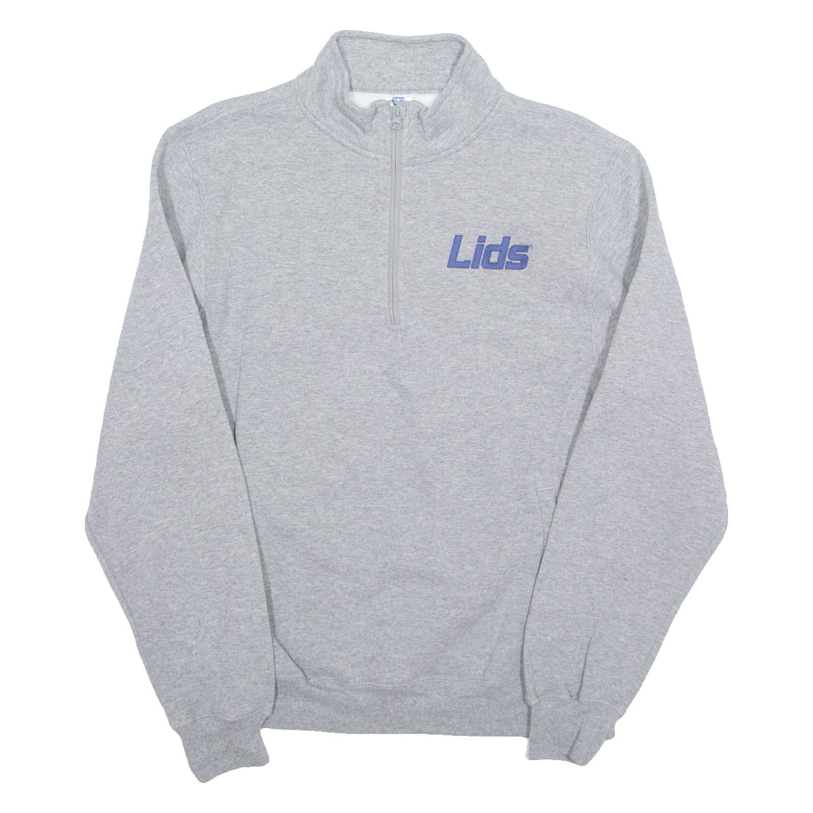 RUSSELL ATHLETIC Mens Sweatshirt Grey 1/4 Zip M