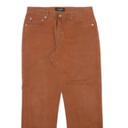 GUESS Mens Trousers Brown Regular Straight W32 L28
