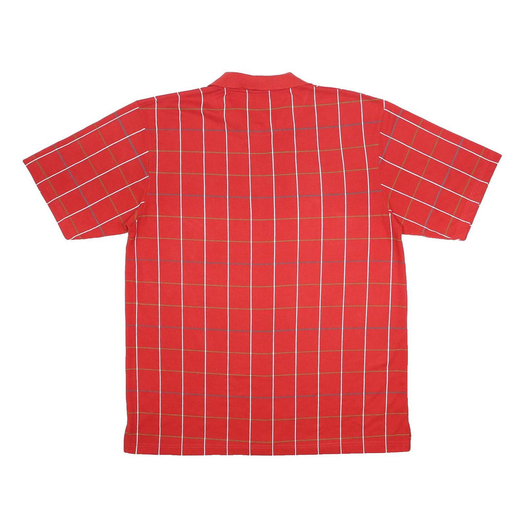 CALLAWAY GOLF Mens Red Check Short Sleeve Polo Shirt 2XL Cotton Golf Wear