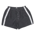 CALVIN KLEIN Mens Shorts Black XL W28 Logo Tape Casual Polyester Drawstring