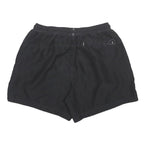 CALVIN KLEIN Mens Shorts Black XL W28 Logo Tape Casual Polyester Drawstring