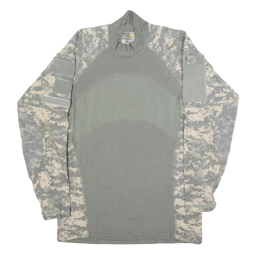 MASSIF Mens Grey Pullover Sweatshirt XL Tactical Military Combat Style