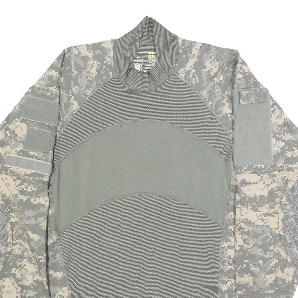 MASSIF Mens Grey Pullover Sweatshirt XL Tactical Military Combat Style