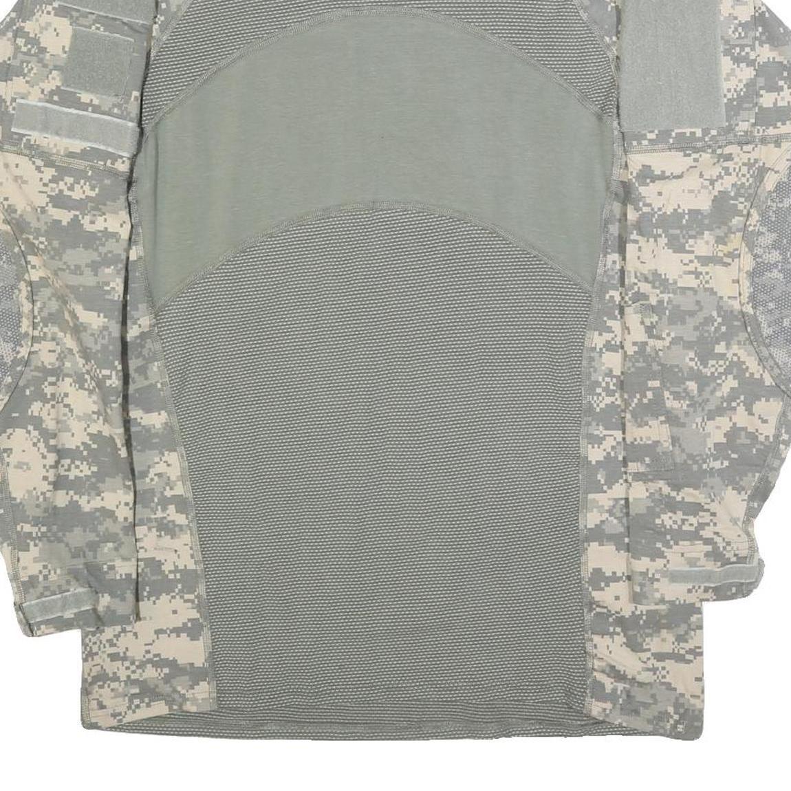 MASSIF Mens Grey Pullover Sweatshirt XL Tactical Military Combat Style