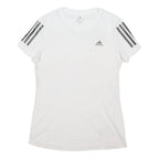 ADIDAS RUNNING Womens White Short Sleeve Crew Neck Sports T-Shirt S