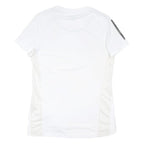 ADIDAS RUNNING Womens White Short Sleeve Crew Neck Sports T-Shirt S