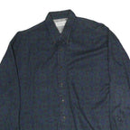 ANCHORBLUE Mens Blue Pattern Shirt M Cotton Long Sleeve Button Casual
