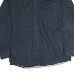 ANCHORBLUE Mens Blue Pattern Shirt M Cotton Long Sleeve Button Casual