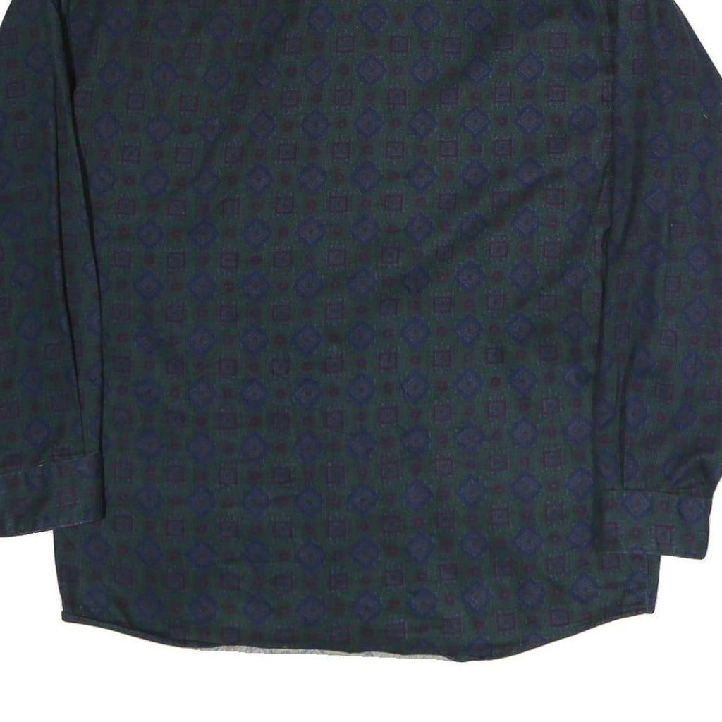 ANCHORBLUE Mens Blue Pattern Shirt M Cotton Long Sleeve Button Casual