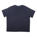 POLO RALPH LAUREN Mens Navy Blue Classic Cotton Blend T-Shirt 2XL Short Sleeve