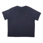 POLO RALPH LAUREN Mens Navy Blue Classic Cotton Blend T-Shirt 2XL Short Sleeve