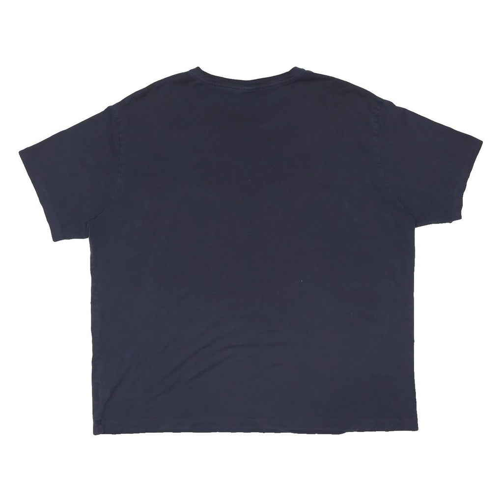 POLO RALPH LAUREN Mens Navy Blue Classic Cotton Blend T-Shirt 2XL Short Sleeve