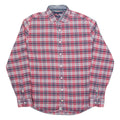 TOMMY HILFIGER New York Fit Mens Shirt Red Check Long Sleeve M