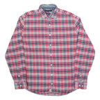 TOMMY HILFIGER New York Fit Mens Shirt Red Check Long Sleeve M