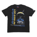 NFL Mens Black Los Angeles Chargers Graphic T-Shirt M Crew Neck Short Sleeve