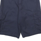 DICKIES Mens Navy Cargo Shorts L W34 Polyester Blend Workwear Casual