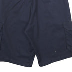 DICKIES Mens Navy Cargo Shorts L W34 Polyester Blend Workwear Casual