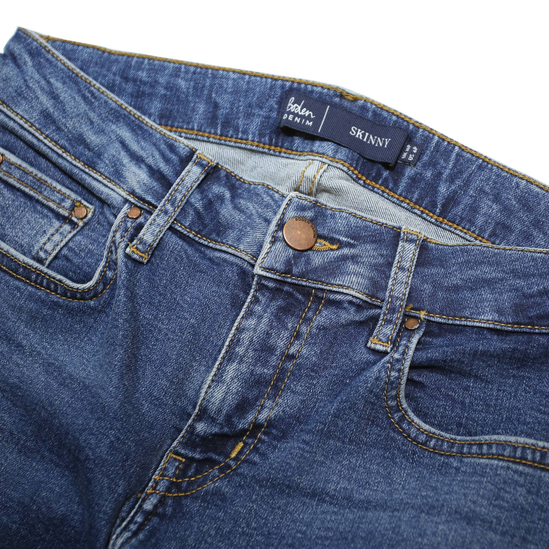 BODEN Womens Jeans Blue Slim Skinny Denim Medium W28 L27 Stretch Cotton Blend