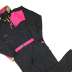 COLUMBIA Mens Black & Pink Polyester Blend Lined Dungarees M W38 L31 Outdoor