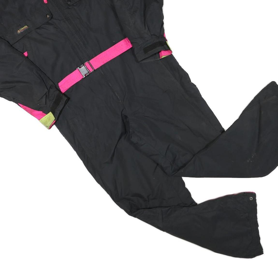 COLUMBIA Mens Black & Pink Polyester Blend Lined Dungarees M W38 L31 Outdoor