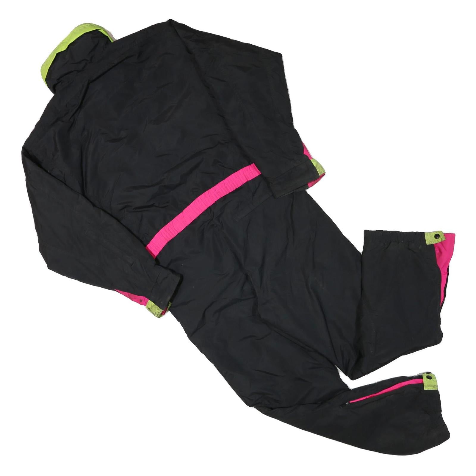 COLUMBIA Mens Black & Pink Polyester Blend Lined Dungarees M W38 L31 Outdoor