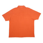 LACOSTE Mens Orange Cotton Polo Shirt 2XL Classic Fit Embroidered Logo