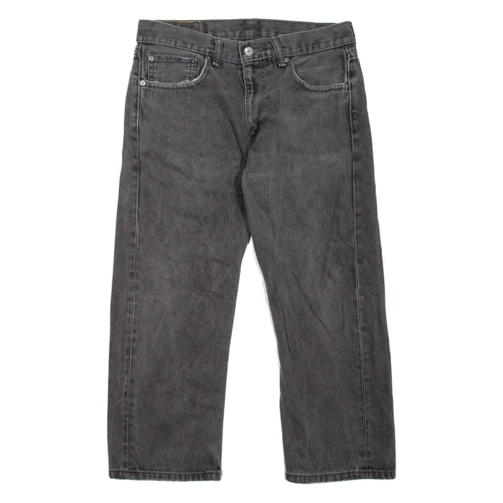 LEVI'S 505 Jeans Mens Grey Regular Straight W32 L23