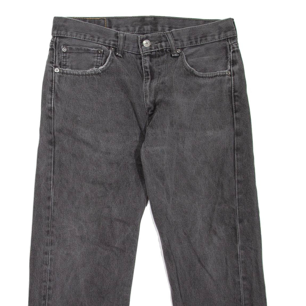 LEVI'S 505 Jeans Mens Grey Regular Straight W32 L23