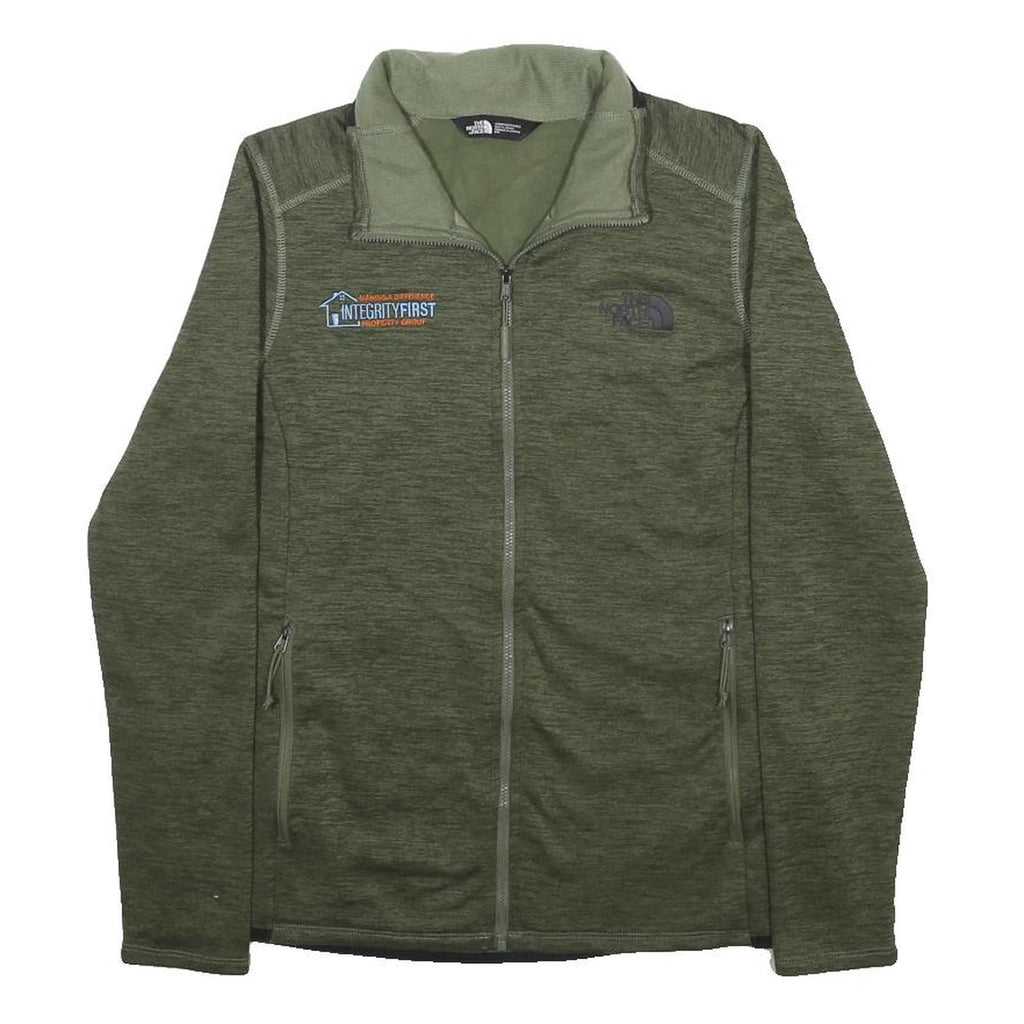 THE NORTH FACE Womens Green Zip Jacket M Polyester Plain Lightweight Outdoor
