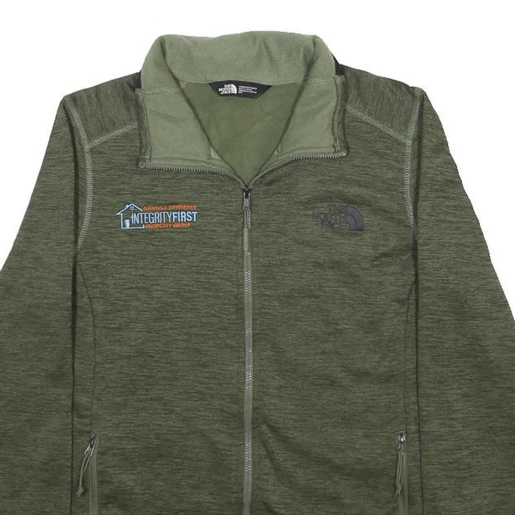 THE NORTH FACE Womens Green Zip Jacket M Polyester Plain Lightweight Outdoor