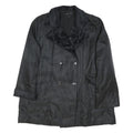 MARINA PINALDI Womens Black Button Jacket L Polyester Blend Classic Outerwear