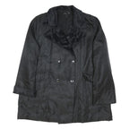 MARINA PINALDI Womens Black Button Jacket L Polyester Blend Classic Outerwear