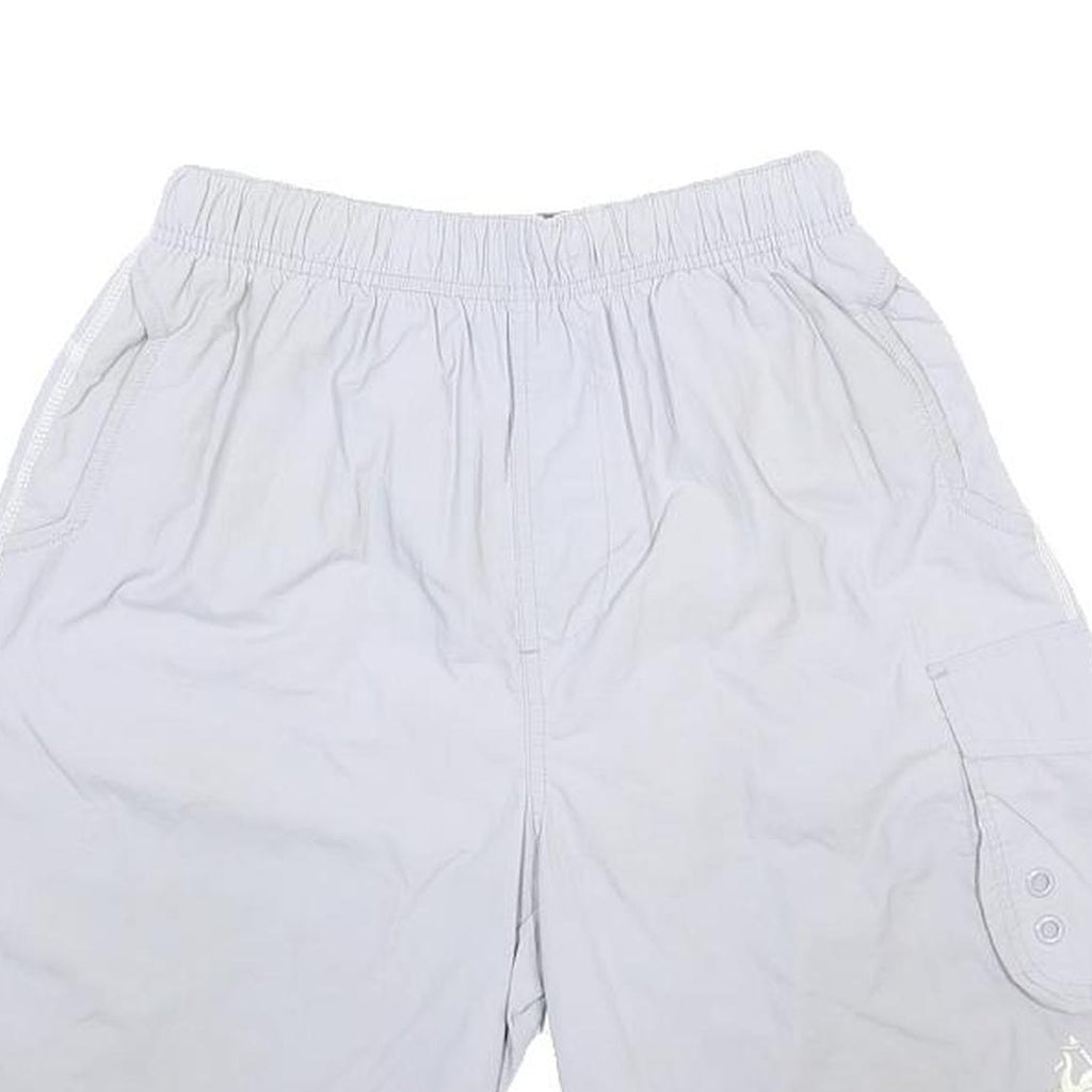 LE COQ SPORTIF Mens Nylon White Casual Cargo Shorts M W26 Lightweight