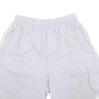 LE COQ SPORTIF Mens Nylon White Casual Cargo Shorts M W26 Lightweight