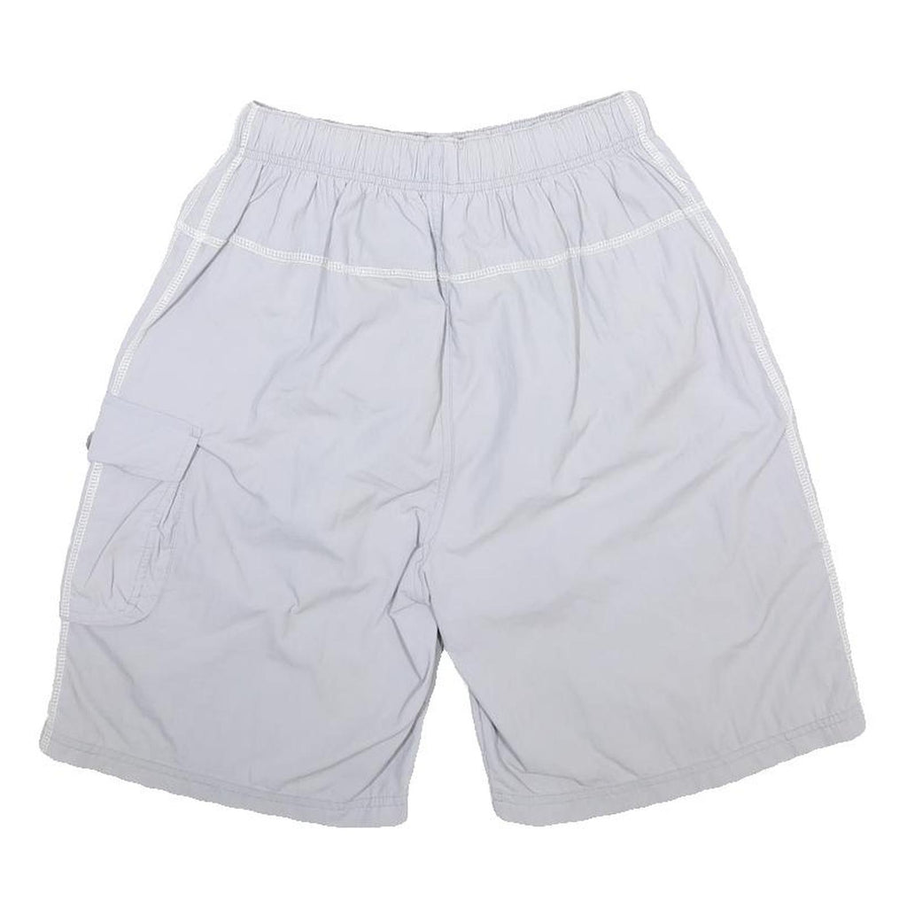 LE COQ SPORTIF Mens Nylon White Casual Cargo Shorts M W26 Lightweight