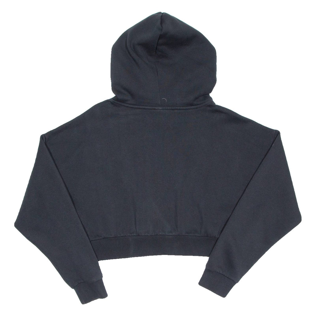 ADIDAS Cropped Womens Black Hoodie UK 8