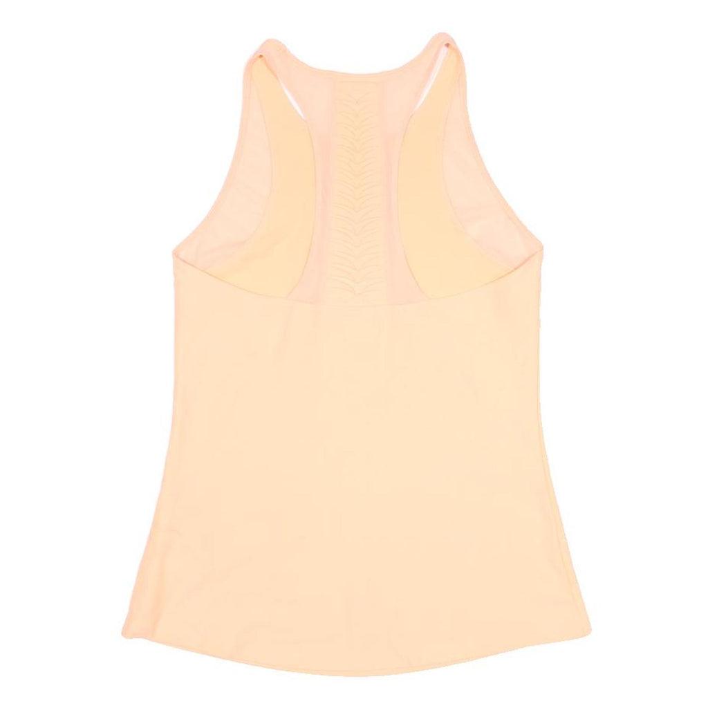 UNDER ARMOUR Womens Peach Sports Tank Top S Sleeveless Crew Neck Performance Gym