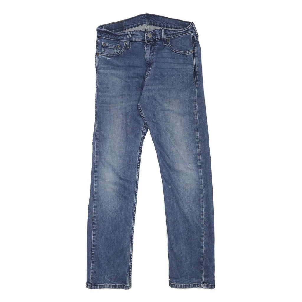 LEVI'S Mens Regular Blue Cotton Denim W26 L27 Zip Jeans Classic Straight