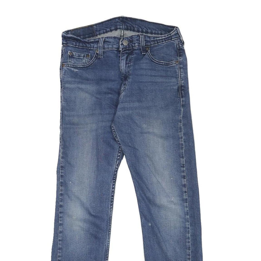 LEVI'S Mens Regular Blue Cotton Denim W26 L27 Zip Jeans Classic Straight