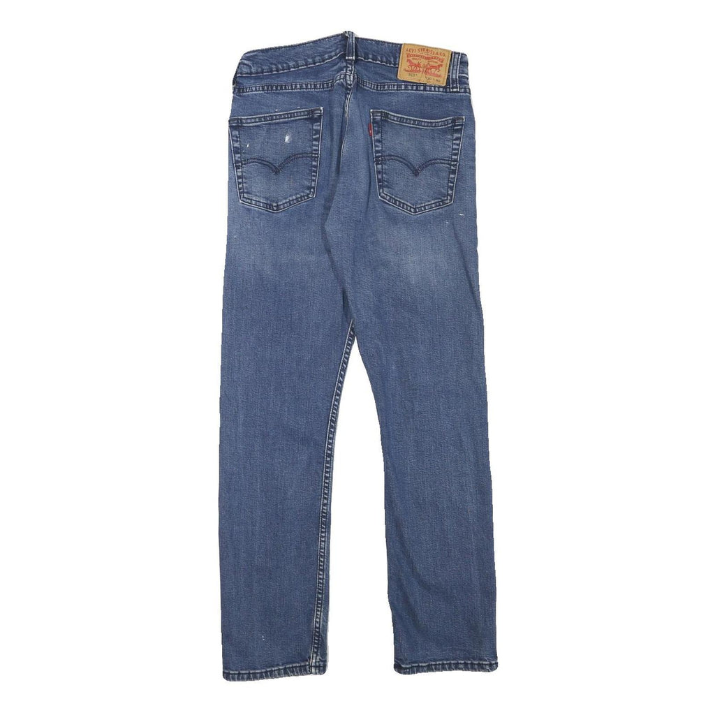 LEVI'S Mens Regular Blue Cotton Denim W26 L27 Zip Jeans Classic Straight