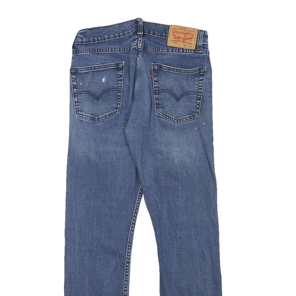 LEVI'S Mens Regular Blue Cotton Denim W26 L27 Zip Jeans Classic Straight