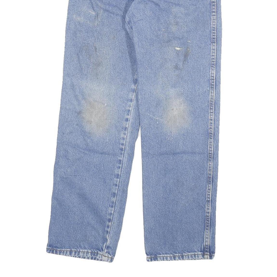 DICKIES Mens Regular Blue Denim Jeans W30 L30 Classic Zip Cotton Blend